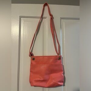 EUC coral crossbody purse